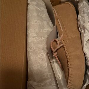 UGG Beige Suede Loafers